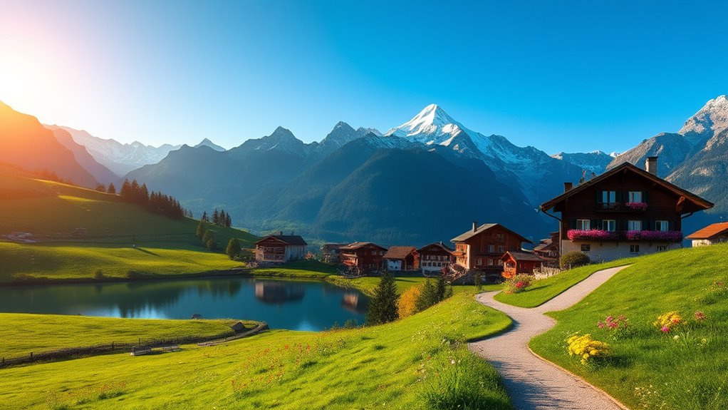 breathtaking mountains peaceful exploration