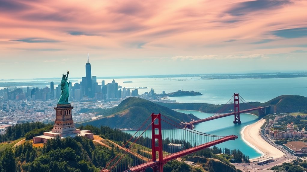 diverse attractions across states