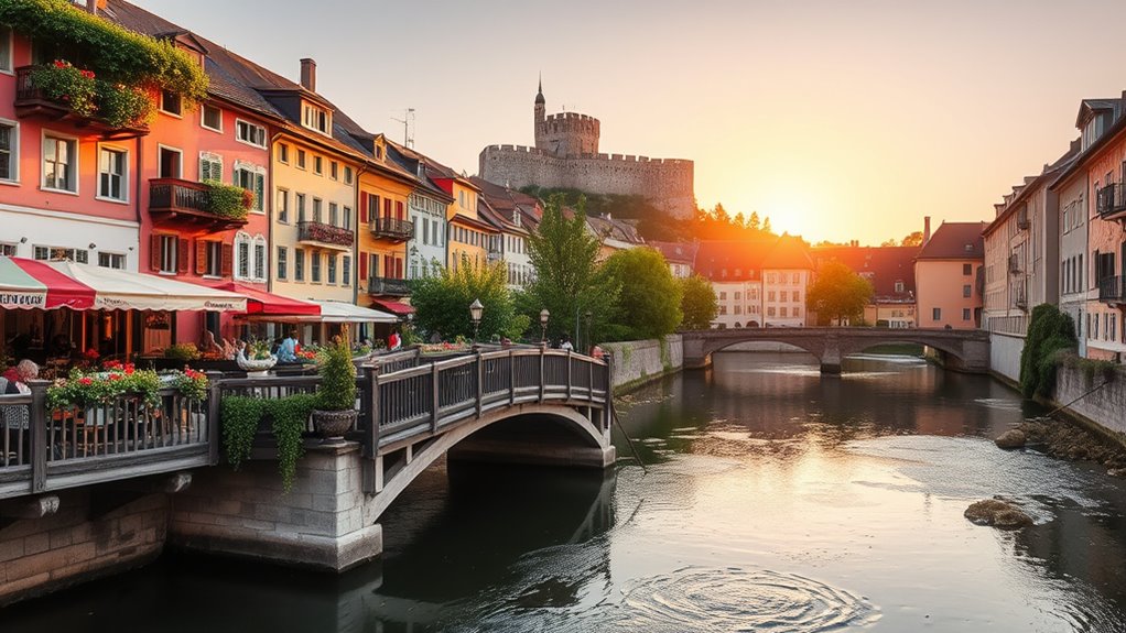 fairytale architecture and cuisine