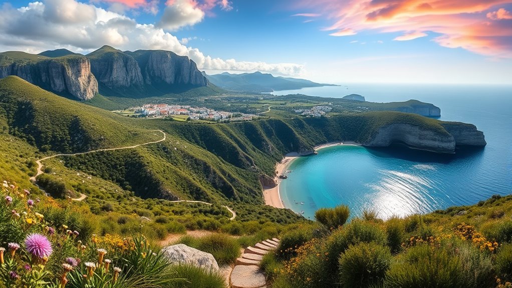 hiking trails in andros