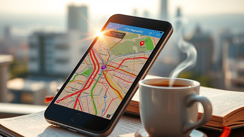 offline city exploration app