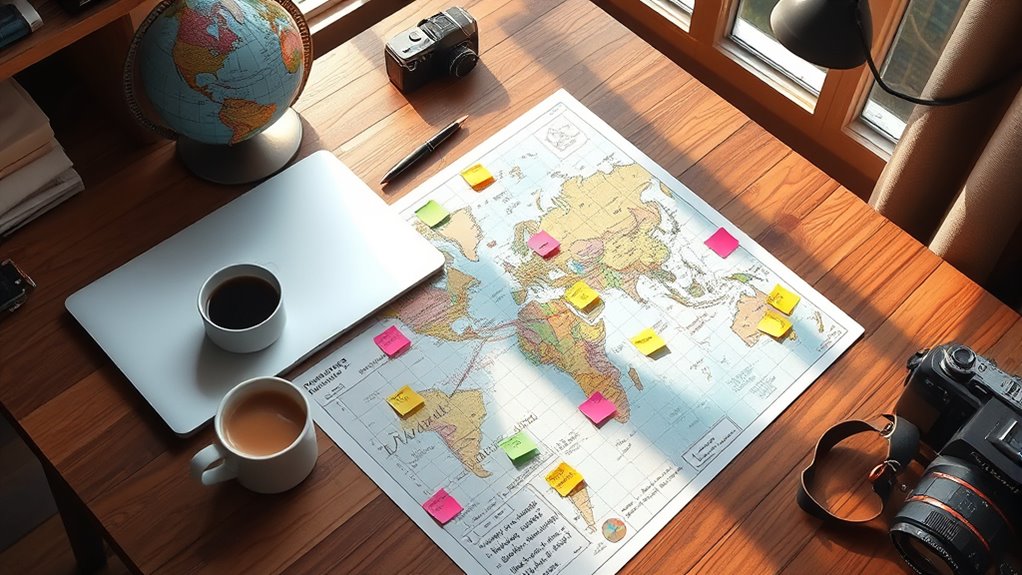 organize flexible travel itinerary