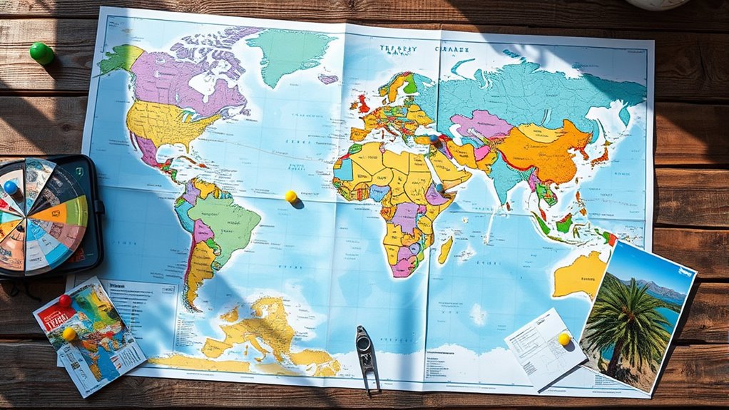 organized travel planning layers