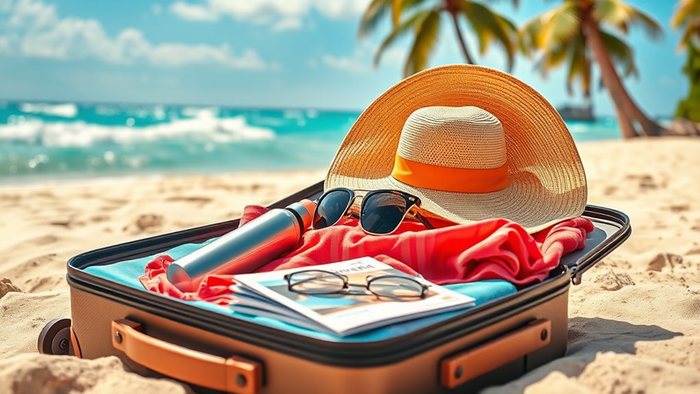 pack appropriately for activities