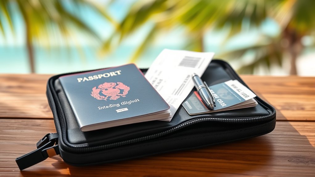 pack important travel documents