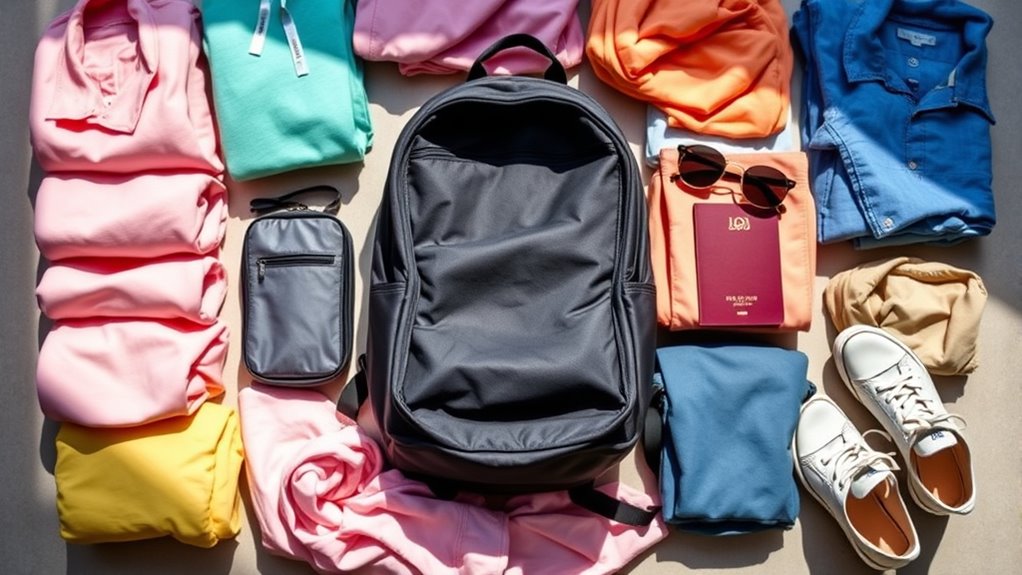 pack lightly for adventures