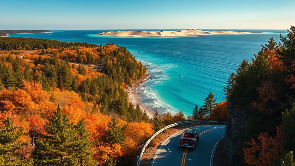 scenic drive through michigan