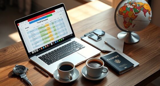 travel budget template creation