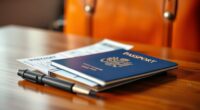 travel documents for departure