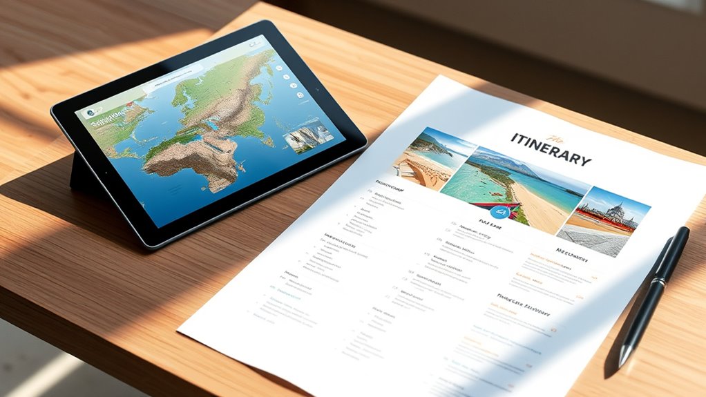 travel itinerary organization tips