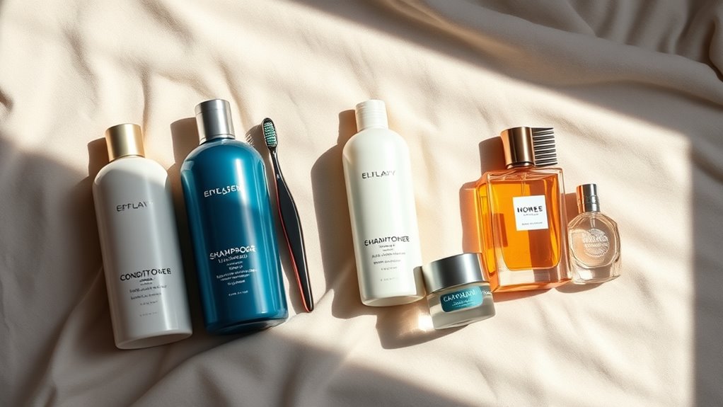 travel toiletries and essentials